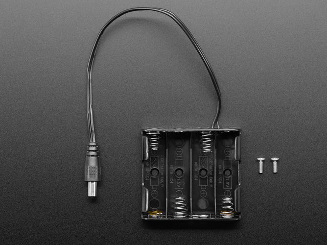 4 x AA Battery Holder with 2.1mm Plug