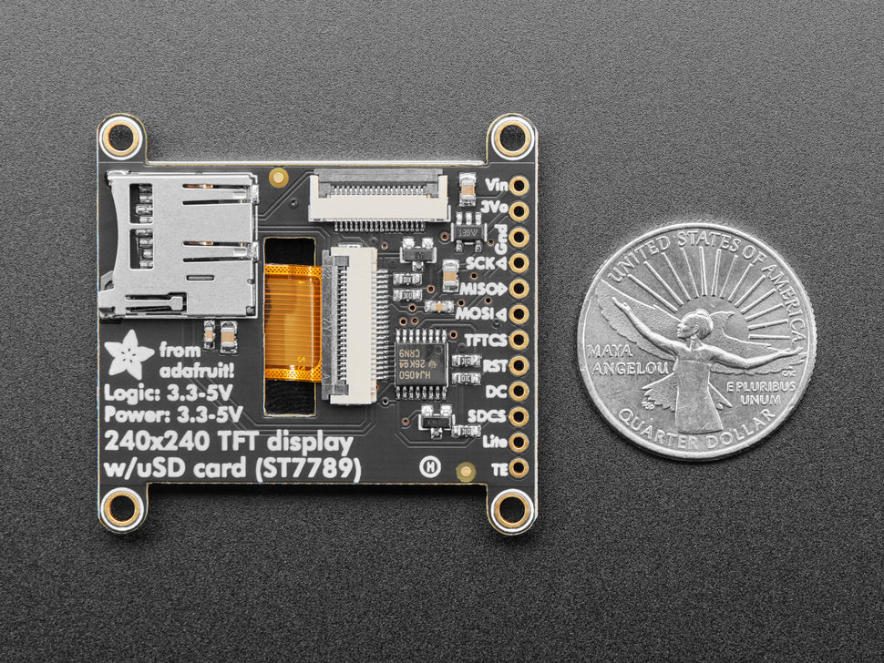 Adafruit 1.54" 240x240 Wide Angle TFT LCD Display with MicroSD
