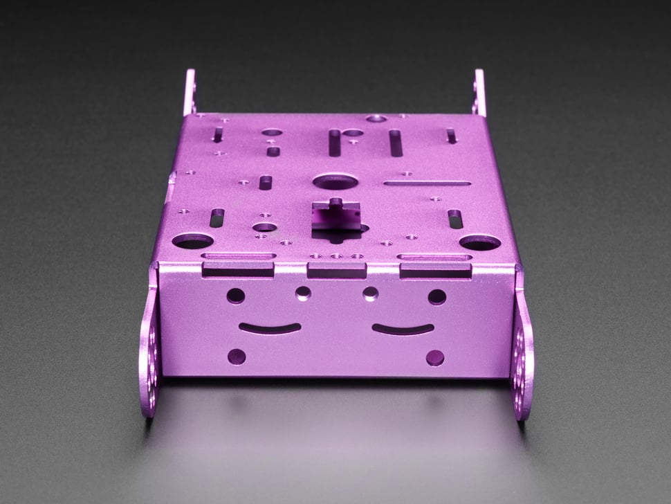 Purple Aluminum Chassis for TT Motors - 2WD