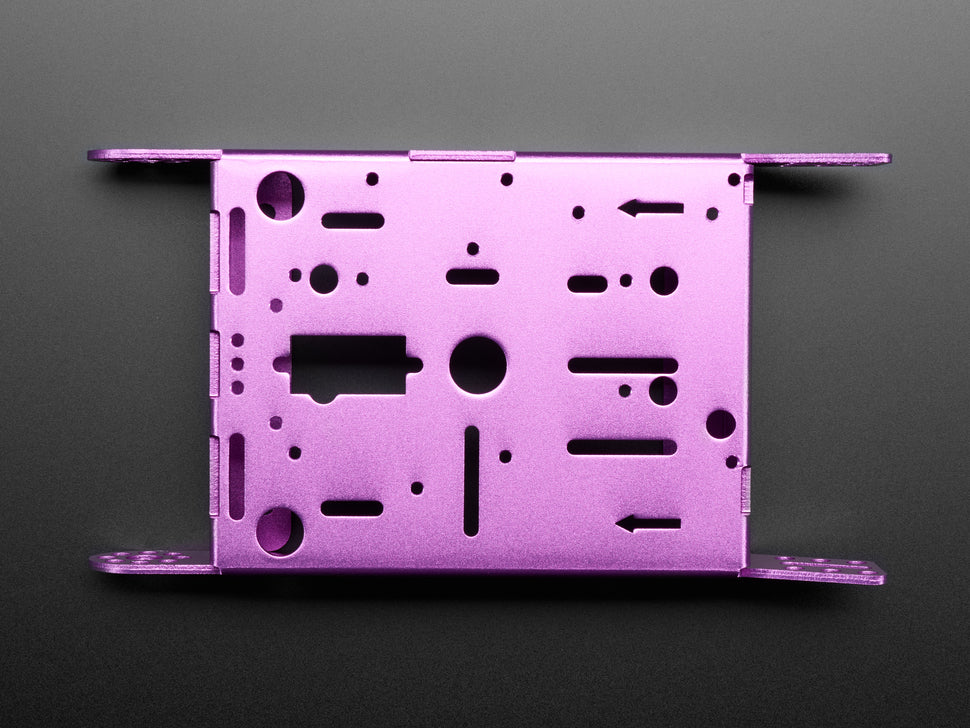 Purple Aluminum Chassis for TT Motors - 2WD