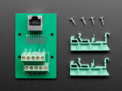 DIN Rail RJ-45 To Terminal Block Adapter