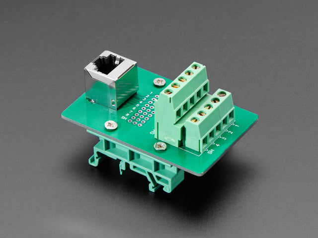 DIN Rail RJ-45 To Terminal Block Adapter
