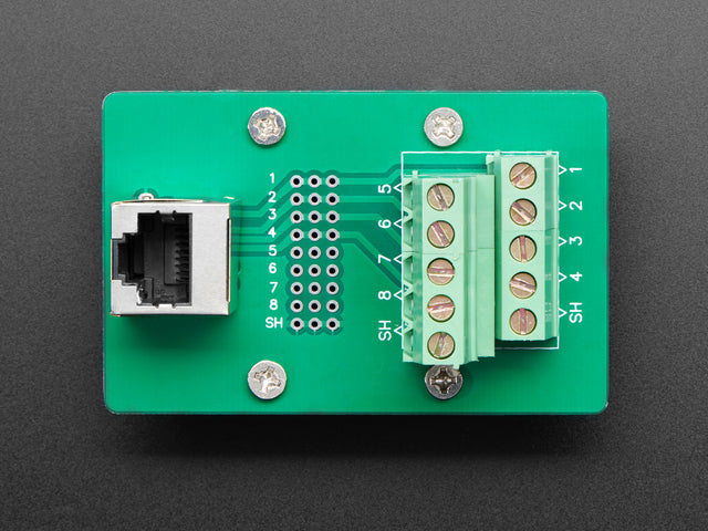 DIN Rail RJ-45 To Terminal Block Adapter