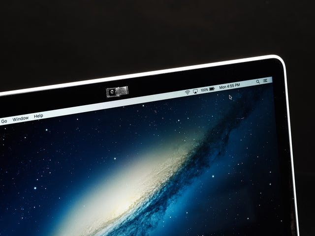 Black Miniature Metal Webcam Cover