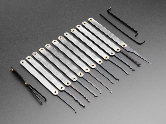 Fancy Lock-sport Pick Set - 12 Picks and 3 Wrenches