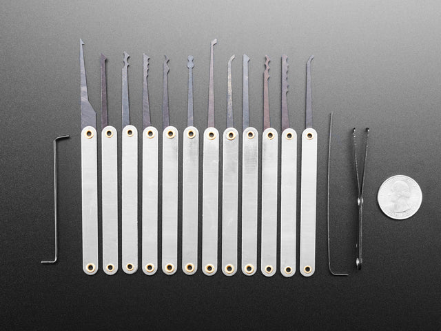 Fancy Lock-sport Pick Set - 12 Picks and 3 Wrenches