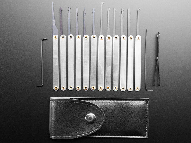 Fancy Lock-sport Pick Set - 12 Picks and 3 Wrenches