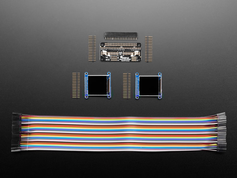 Adafruit Animated Eyes Bonnet for Raspberry Pi Pack