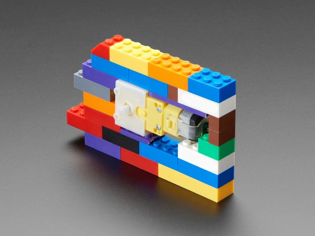 LEGO compatible Brick Bracket for DC Gearbox "TT" Motor