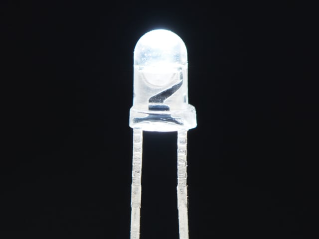 Clear White 3mm LED (25 pack)