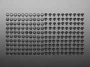 Plastic Pop Rivets for Cardboard Crafts (100-pack)