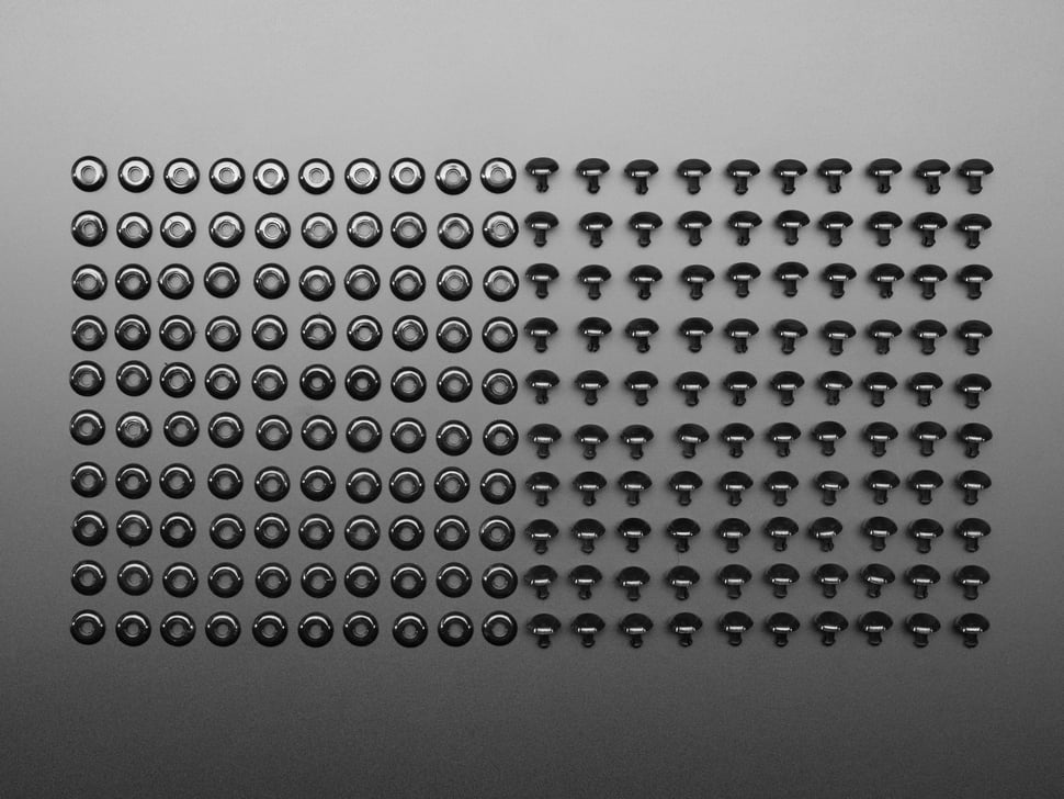 Plastic Pop Rivets for Cardboard Crafts (100-pack)
