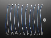 Arcade Button and Switch Quick-Connect Wires - 0.25" (10-pack)