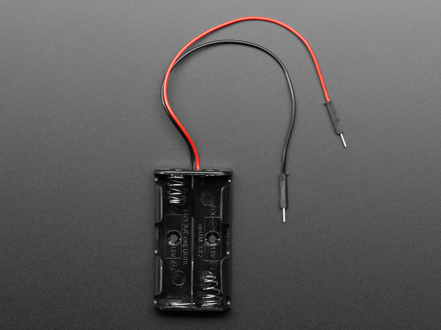 2 x AA Battery Holder with Premium Jumper Header Wires