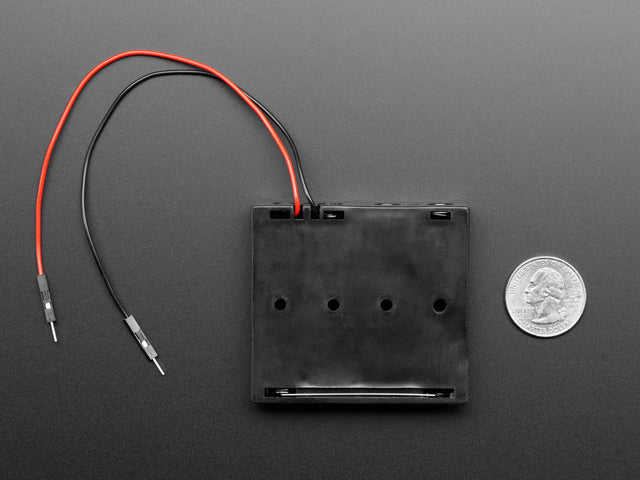 4 x AA Battery Holder with Premium Jumper Header Wires