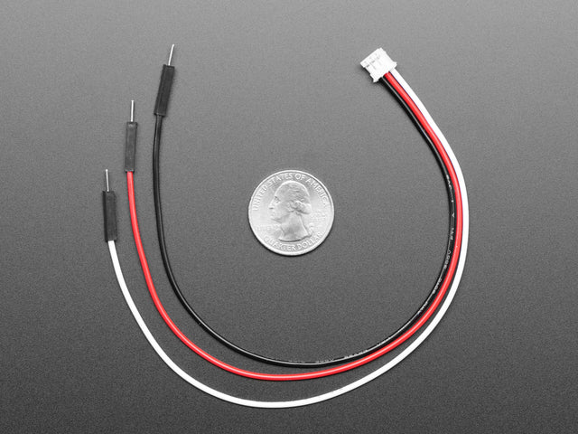 STEMMA JST PH 2mm 3-Pin to Male Header Cable - 200mm