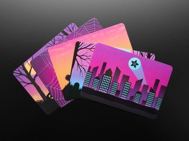 Adafruit #ElectronicHalloween Halloween Cards (set of 5)