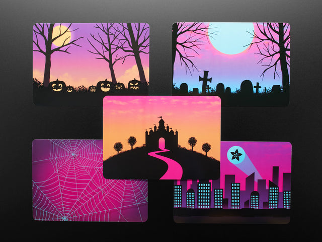 Adafruit #ElectronicHalloween Halloween Cards (set of 5)