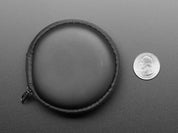 Round Black Zipper Case