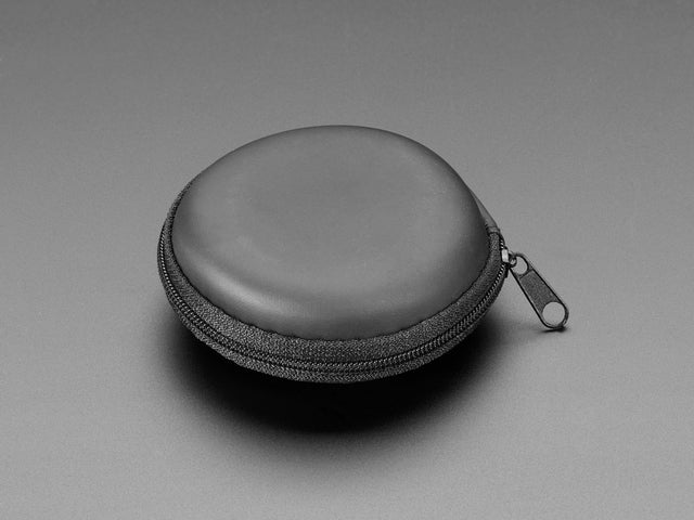 Round Black Zipper Case
