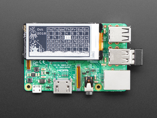 Pimoroni Inky pHAT - eInk Display - Black/White