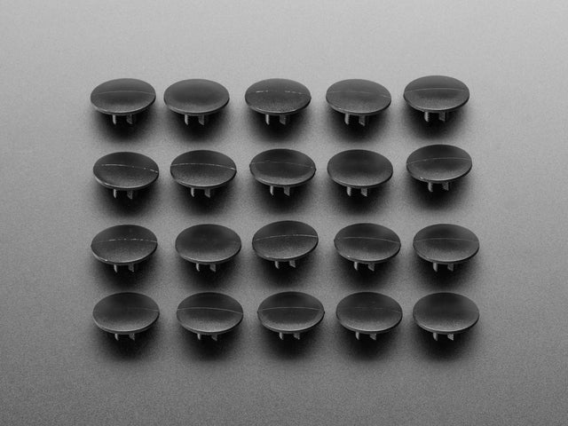 Large Short Plastic Snap Rivets - 9mm to 13mm - 10 pack