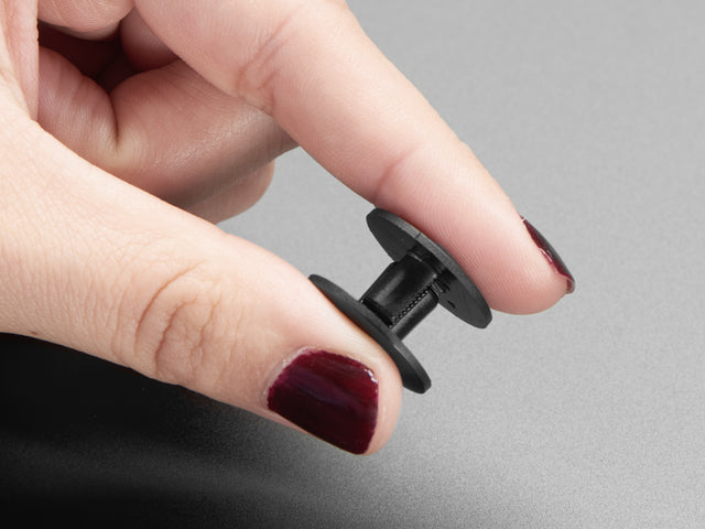 Large Short Plastic Snap Rivets - 9mm to 13mm - 10 pack