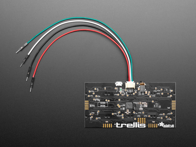 JST PH 2mm 4-Pin to Male Header Cable - I2C STEMMA Cable - 200mm