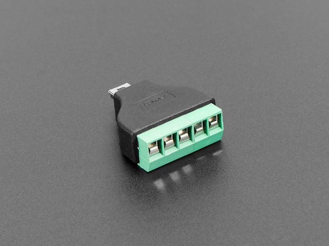 USB Mini B Male Plug to 5-pin Terminal Block