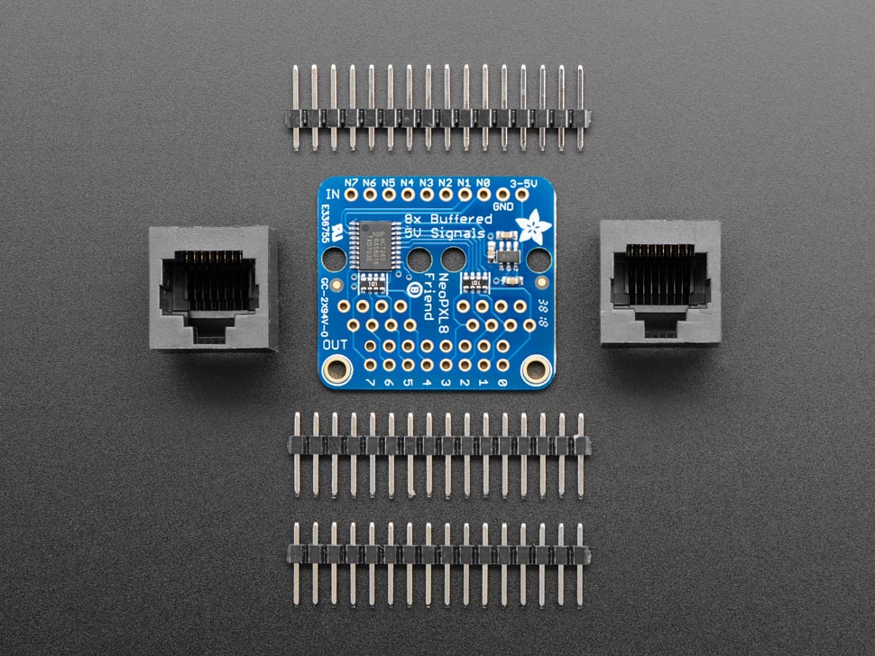 Adafruit NeoPXL8 Friend - 8 x Strands NeoPixel Level Shifter
