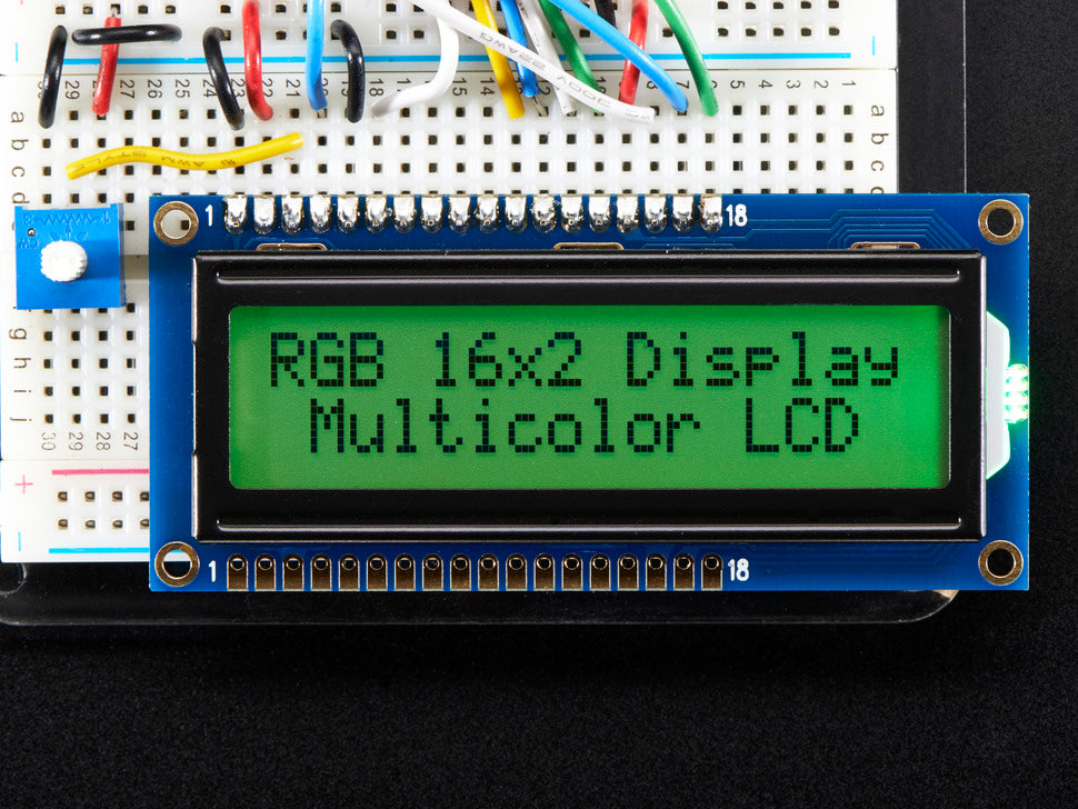 RGB backlight positive LCD 16x2 + extras