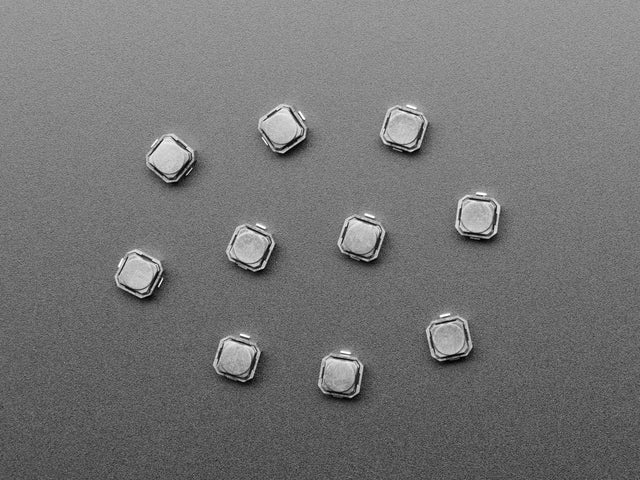 Mini Soft Touch Push-button Switches (6mm square) x 10 pack