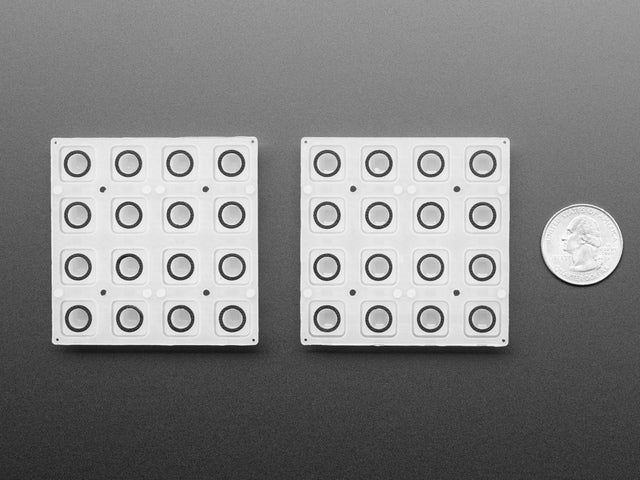 Silicone Elastomer 4x4 Button Keypad - 2 Pack