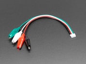 JST PH 2mm 4-pin Plug to Color Coded Alligator Clips Cable