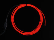 Red Electroluminescent (EL) Wire - 2.5 meters