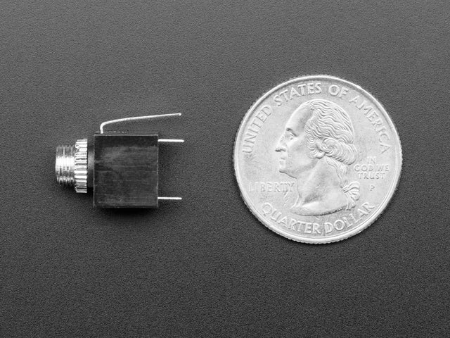 Vertical Breadboard-Friendly 3.5mm Mono Headphone Jack
