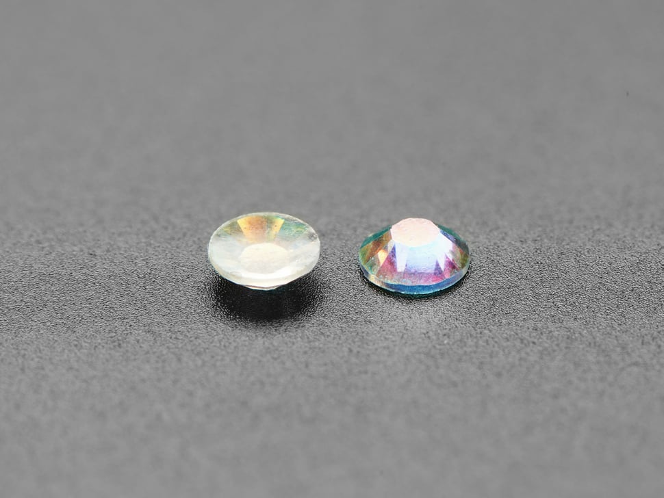 No-Foil Flat Back Rainbow Crystals for NeoPixel LEDs - 100 pack