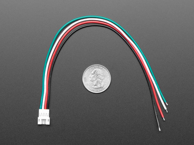JST PH 2mm 4-Pin Socket to Color Coded Cable - 200mm