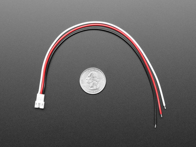 JST PH 2mm 3-Pin Socket to Color Coded Cable - 200mm