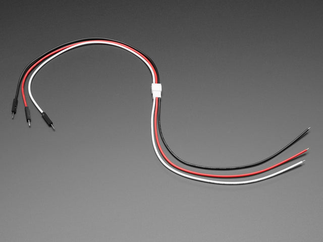 JST PH 2mm 3-Pin Socket to Color Coded Cable - 200mm