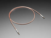 3.5mm Stereo Male/Male Cable - Copper Metal - 1 meter long