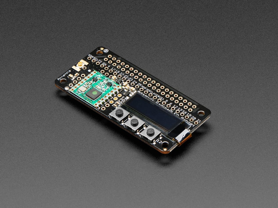 Adafruit RFM69HCW Transceiver Radio Bonnet - 868 or 915 MHz