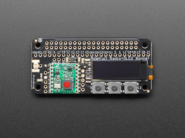 Adafruit RFM69HCW Transceiver Radio Bonnet - 433 MHz