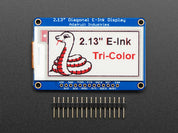 Adafruit 2.13" Tri-Color eInk / ePaper Display with SRAM