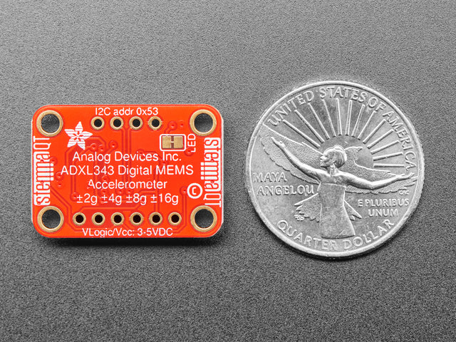 ADXL343 - Triple-Axis Accelerometer (+-2g/4g/8g/16g) w/ I2C/SPI
