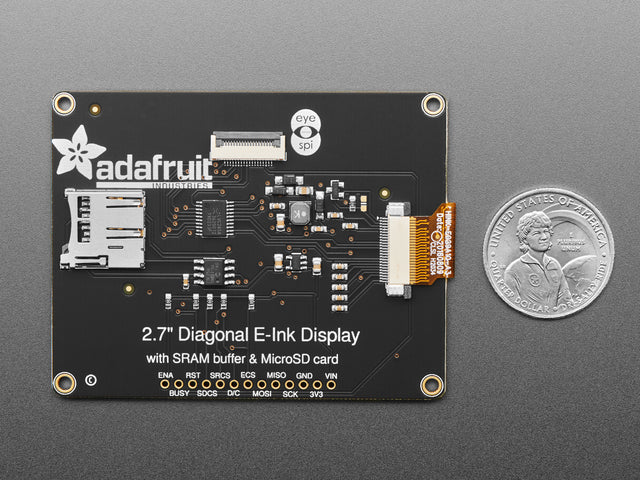 Adafruit 2.7" Tri-Color eInk / ePaper Display with SRAM