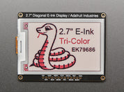Adafruit 2.7" Tri-Color eInk / ePaper Display with SRAM