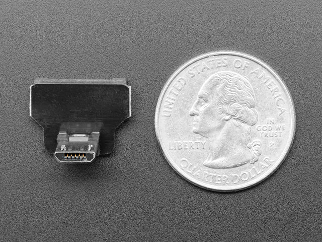 DIY USB Cable Parts - Right Angle Micro B Plug Down
