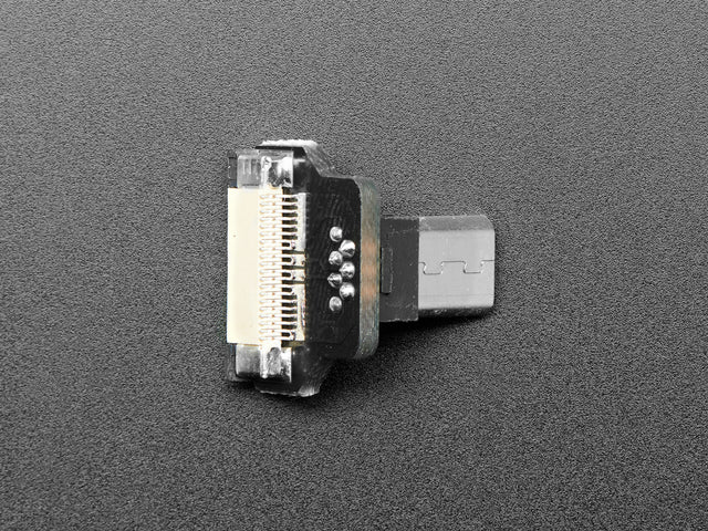 DIY USB Cable Parts - Right Angle Micro B Plug Down