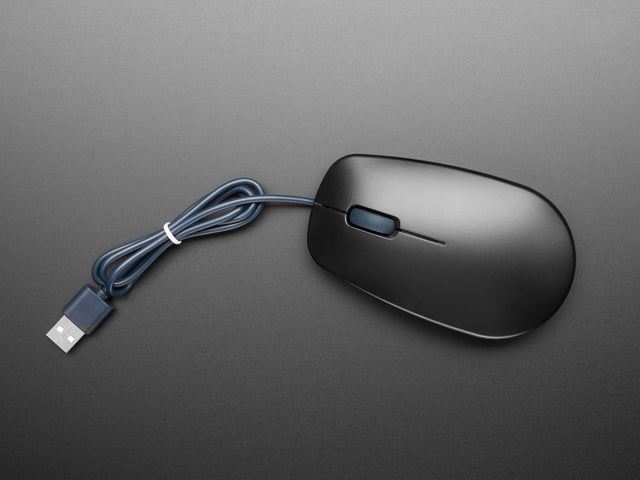 Official Raspberry Pi USB Optical Mouse - Black and Gray